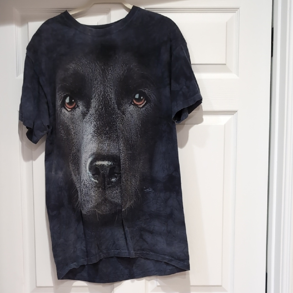 Black Dog Face T-Shirt for Pet Lovers